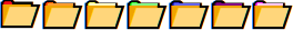 Colour-coded folders